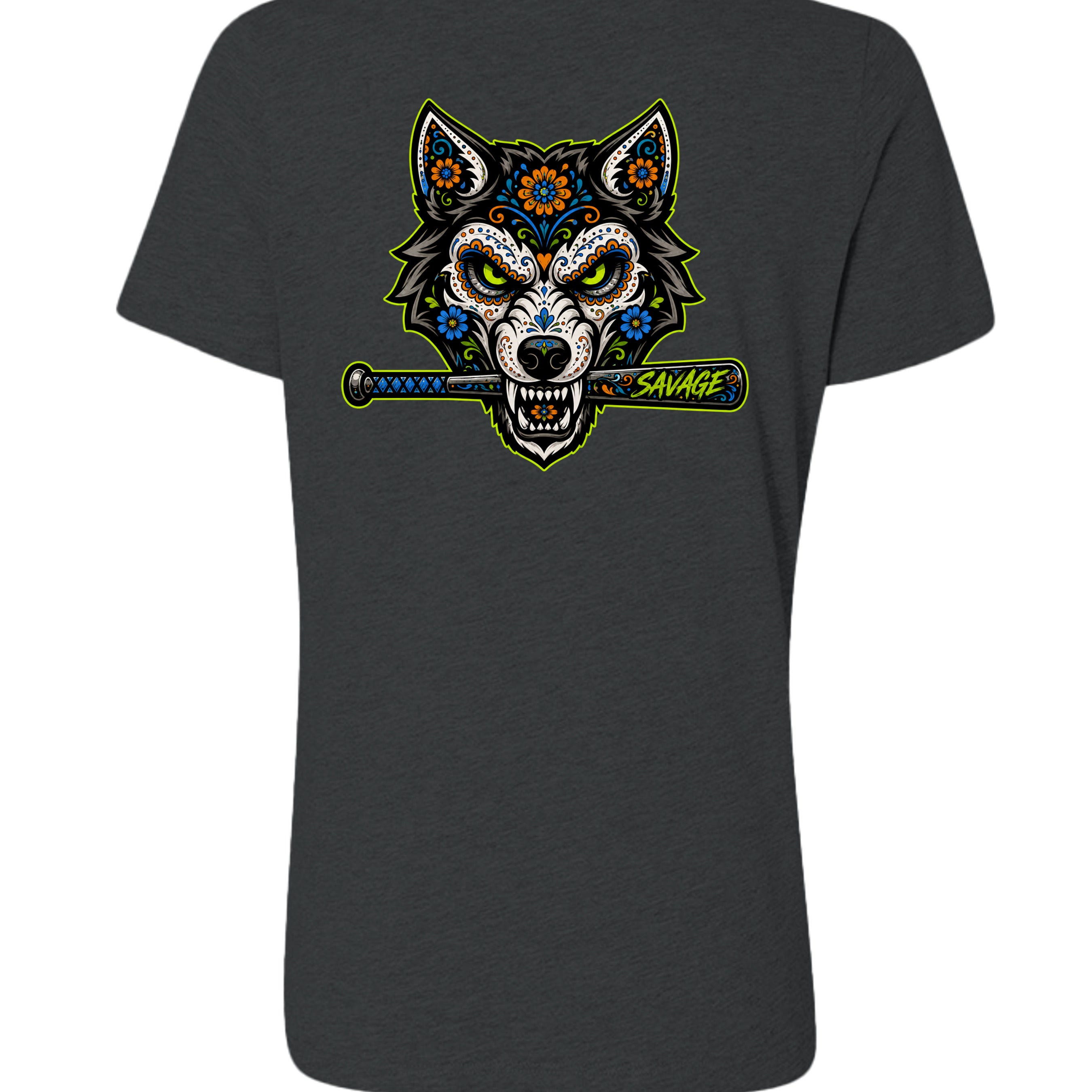 Dark Grey Heather - 6405CVC - BACK